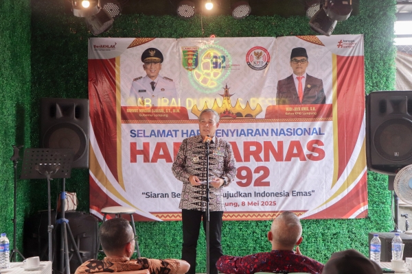 Harsiarnas ke-92: Gubernur Ajak Insan Penyiaran Lampung Selamatkan Nyawa Lewat Donor Darah