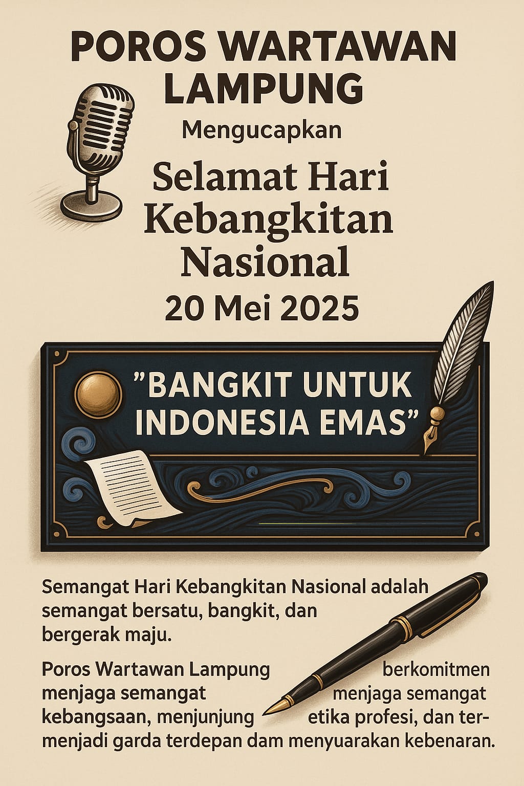Makna Harkitnas 2025 bagi Wartawan dan Bangsa