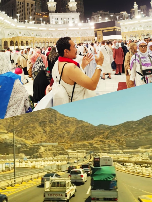 Momen Haru di Tanah Suci,Ketum dan Wakil Ketua IWO Bertemu dalam Saf Salat Jumat