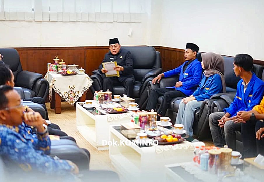 Wakil Bupati Tulang Bawang Hankam Hasan Terima Audiensi Pengurus Cabang PMII.