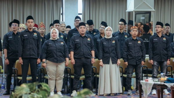 Jurnalis Pemprov Lampung Dikukuhkan, Siap Kawal Keterbukaan Informasi