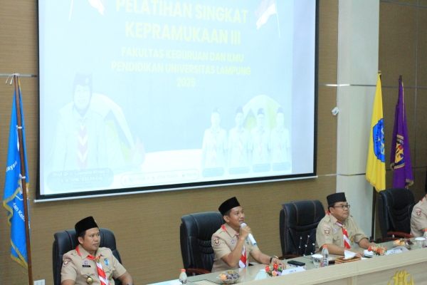 FKIP Unila Latih 1.784 Mahasiswa Angkatan 2024 Lewat Pramuka