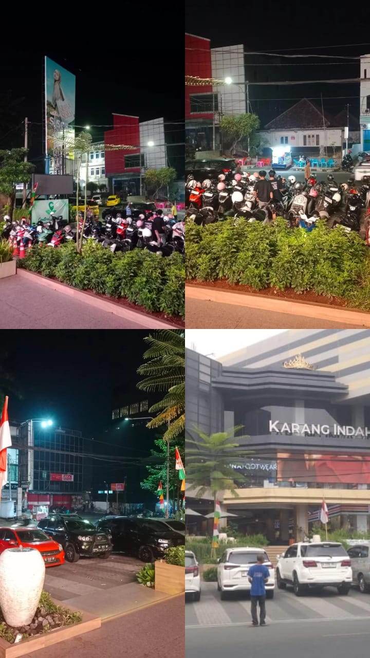 Parkir Liar di Karang Indah Mall Dikeluhkan Pengunjung, Diduga Langgar Perwali