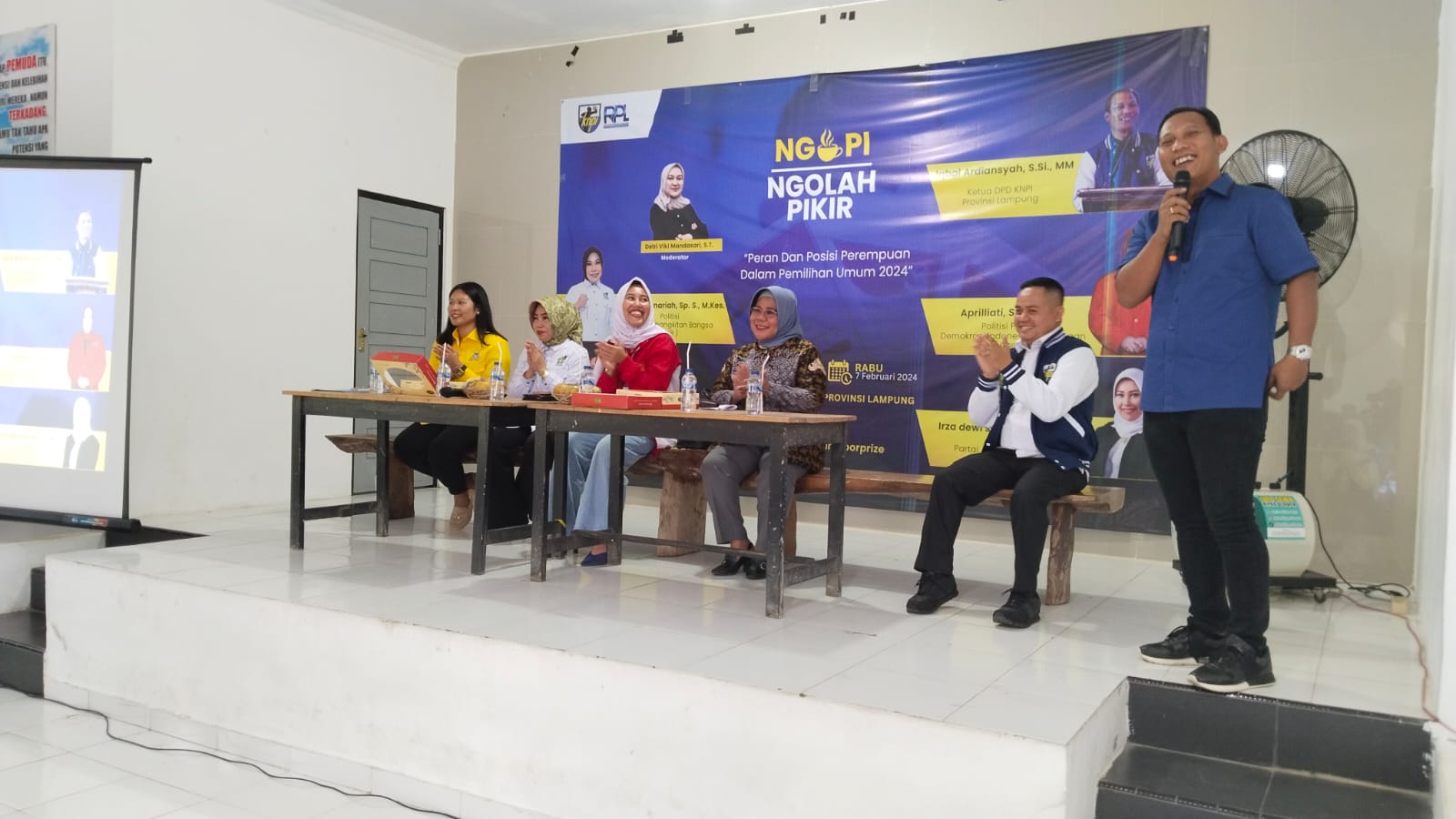 DPD KNPI Lampung Gelar Dialog Politik, Peran dan Posisi Perempuan Dalam Pemilu 2024