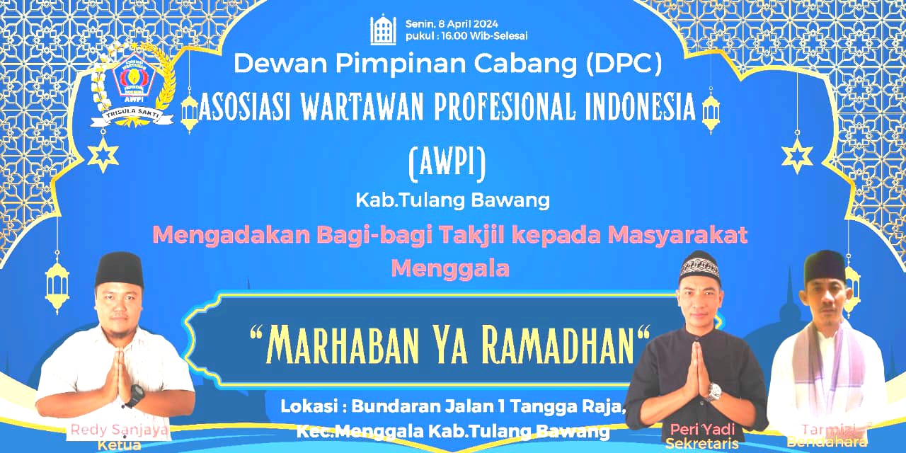 DPC AWPI Tulang Bawang Menggelar Bagi Takjil Kepada Masyarakat Menggala