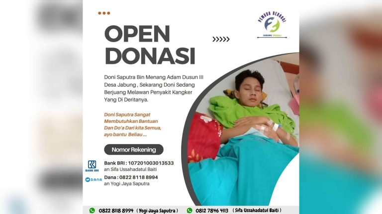Doni Saputra Penderita Kanker Asal Kabupaten Lampung Timur Butuh Bantuan