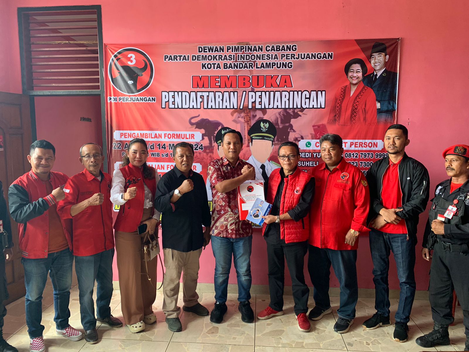 Iqbal Ardiansyah Kembalikan Berkas ke PDI Perjuangan Bandarlampung