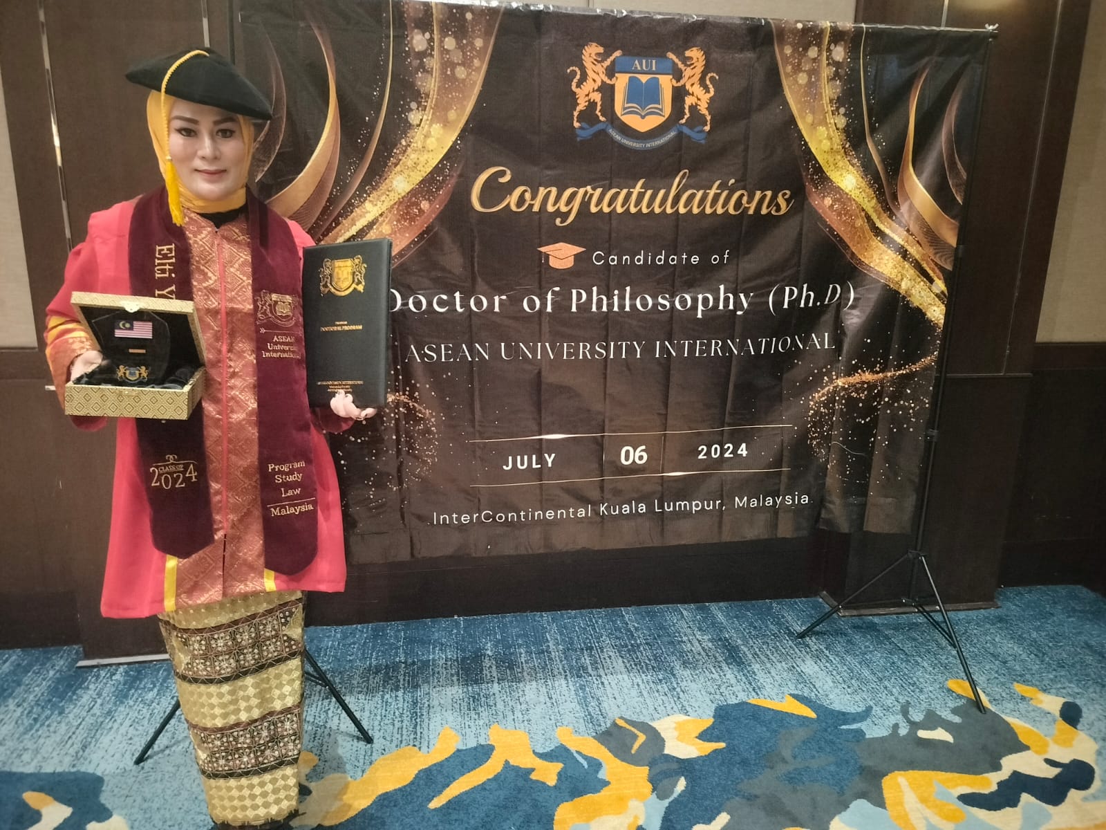 Istri Penasehat JMSI Lampung Raih Gelar Doktor