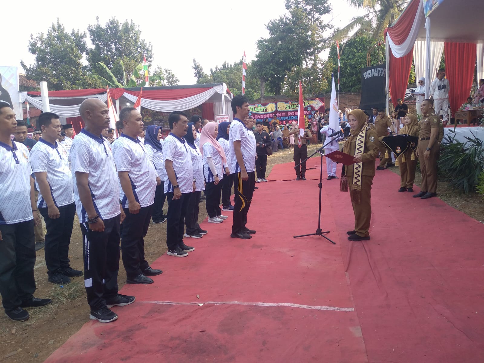 Eva Dwiana Buka Porcam Langkapura, Bidik Bibit Atlet Berprestasi