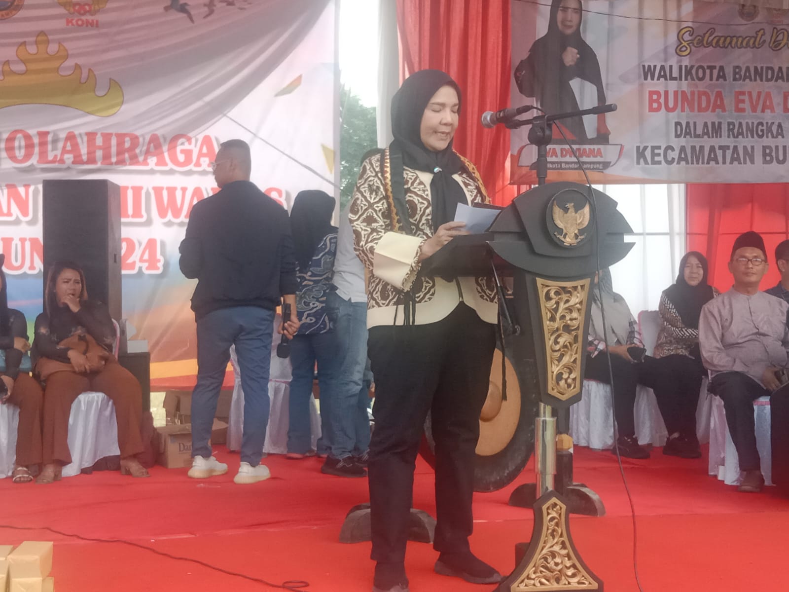 Eva Dwiana Buka Porcam Bumi Waras, Targetkan Lahirnya Atlet Berprestasi