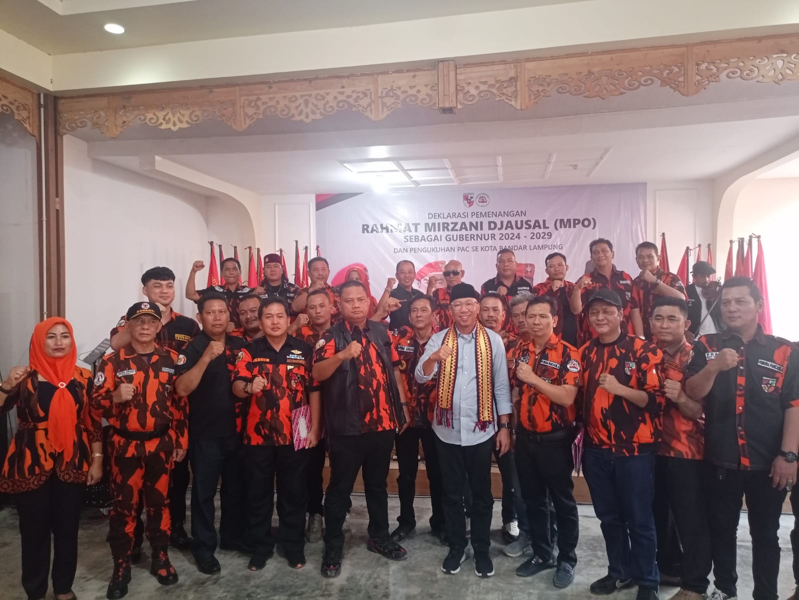 Pemuda Pancasila Solid Dukung Rahmat Mirzani Djausal