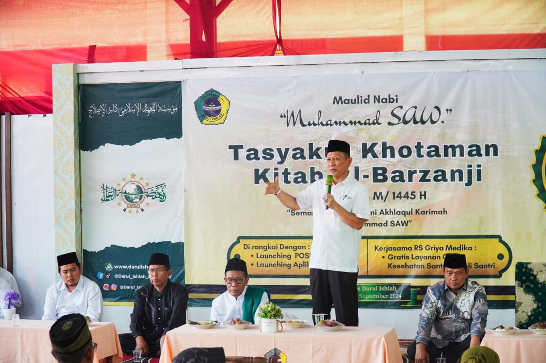 Qudratul Ikhwan Hadiri Maulid Nabi di Ponpes Darul Ishlah, Tekankan Pentingnya Akhlak Mulia