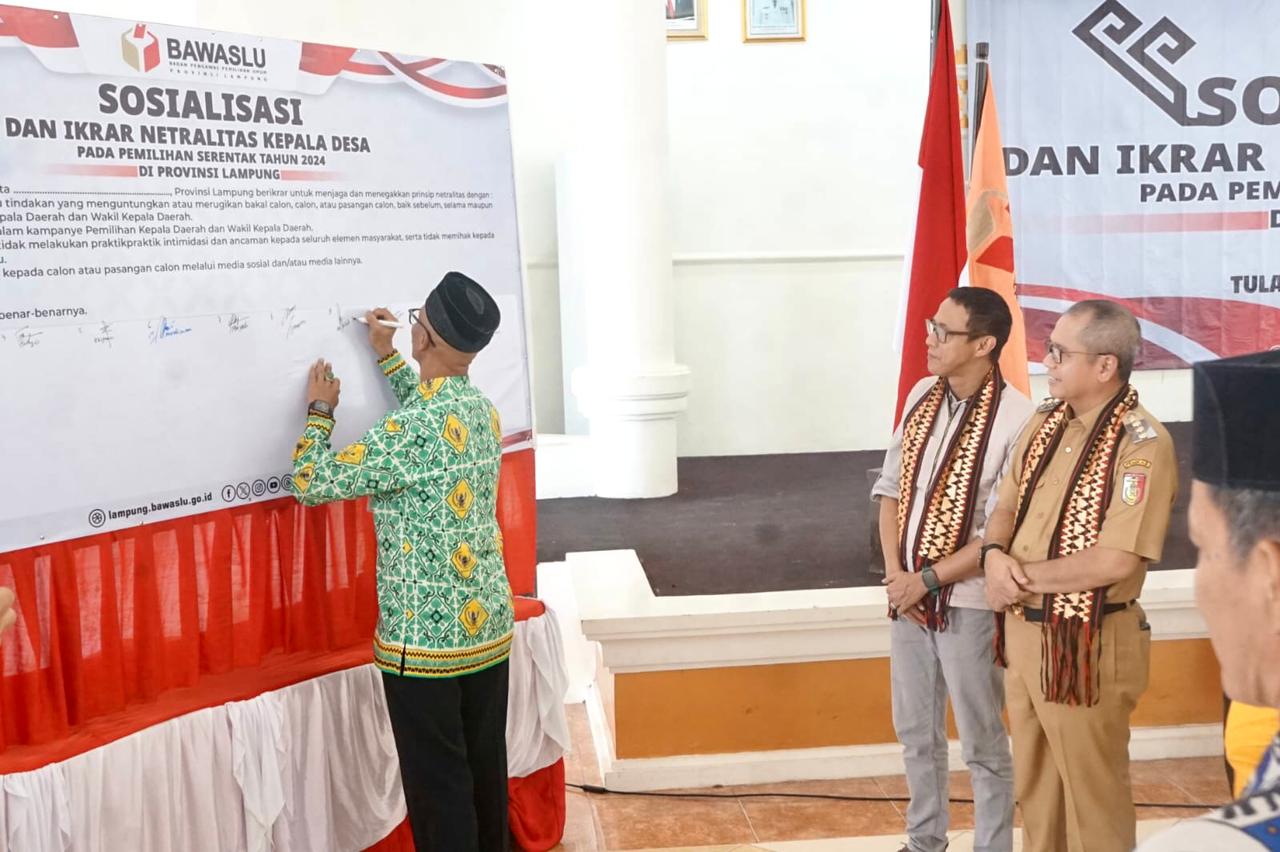 Pj Bupati Tulang Bawang Tekankan Netralitas Kepala Desa di Pilkada 2024