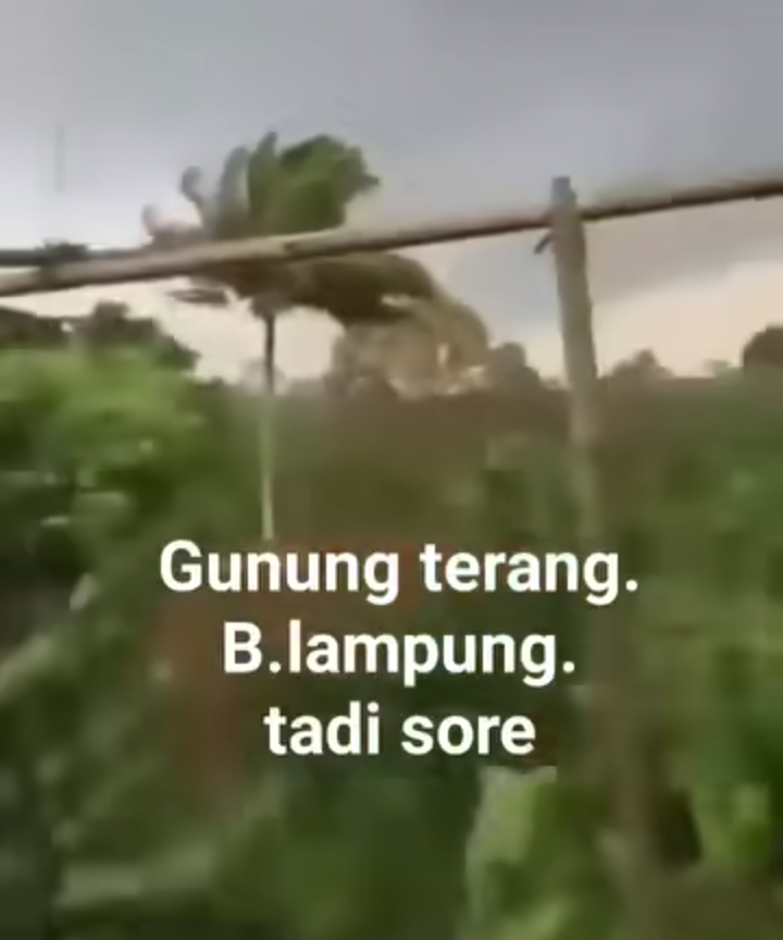 Hoaks! Video Angin Puting Beliung di Gunung Terang, Walikota Bandar Lampung Beri Klarifikasi