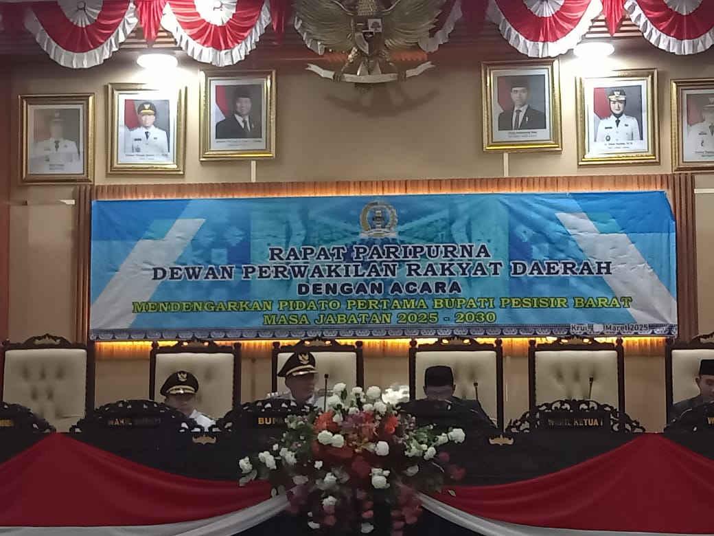 Bupati Dedi Irawan Sampaikan Pidato Perdana, Fokus Pembangunan Pesibar yang Sejahtera dan Maju