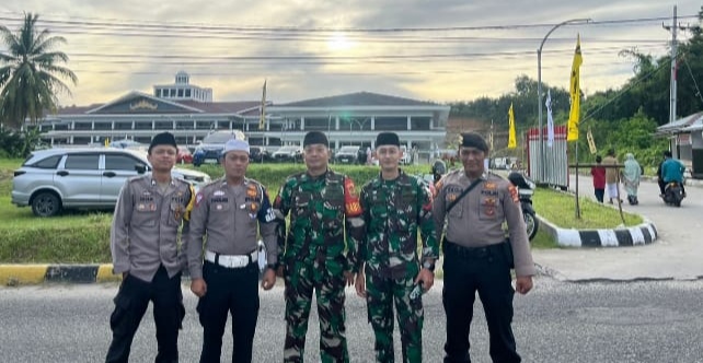 Polres Pesisir Barat lakukan pengamanan shalat idul fitri 1445 H di Kabupaten Pesisir Barat