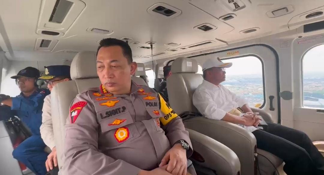 Pastikan Keamanan Arus Balik Lebaran, Kapolri Patroli Udara Jalur Tol