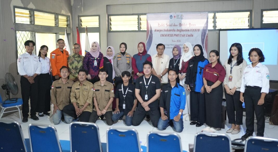 KRS PMI Unit Universitas Lampung Gelar Diklat dan Baksos KSR Angkatan XXXII