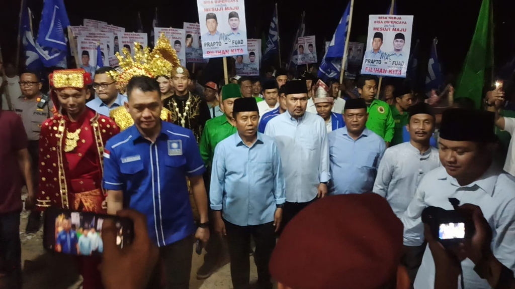 Diiringi Sholawat, Suprapto-Fuad Resmi Daftar ke KPU Mesuji