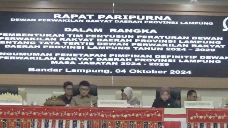 Diisi Wajah Baru, Ini Usulan Pimpinan DPRD Lampung Periode 2024-2029