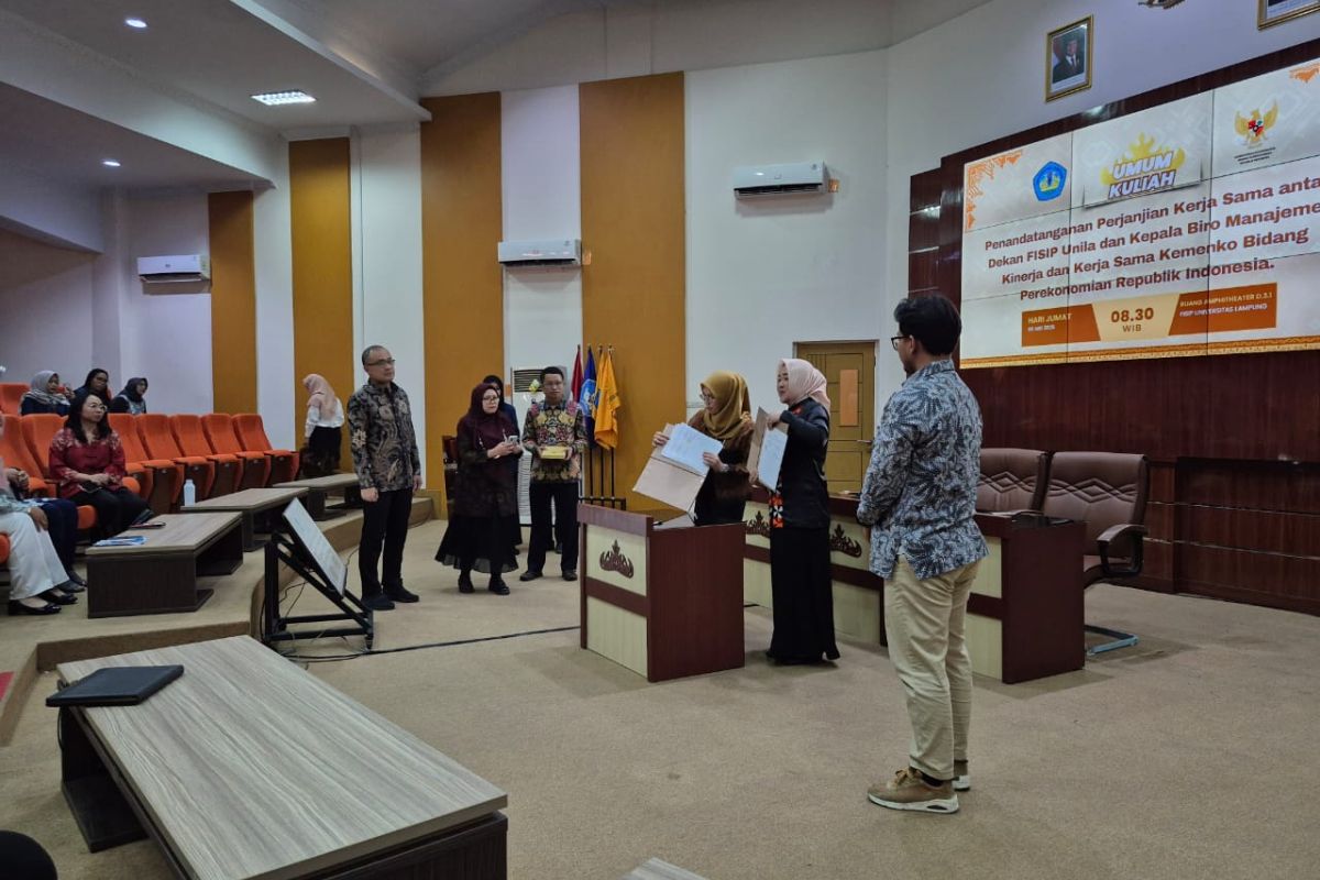 FISIP dan Kemenko Perekonomian Teken PKS Strategis