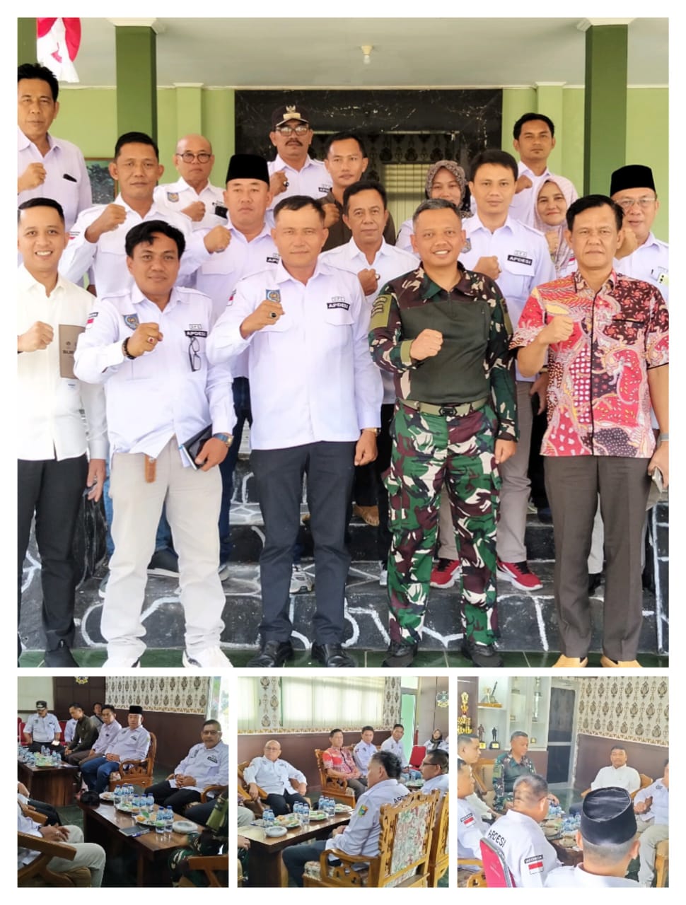 Perkuat Sinergi, APDESI Tanggamus Audiensi dengan Kodim 0424