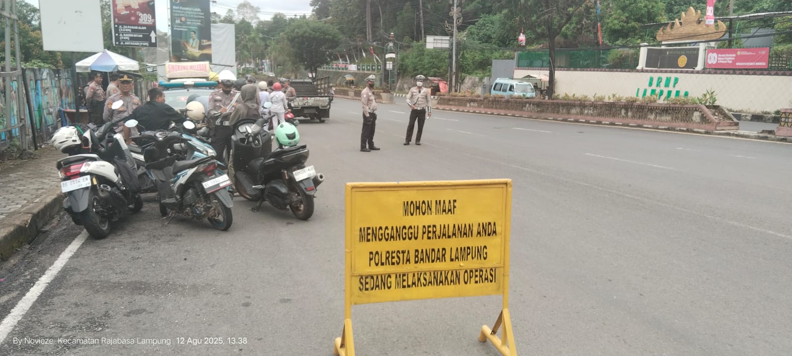 Razia Polisi di Bandar Lampung Sasar Mahasiswa Pelanggar Lalu Lintas