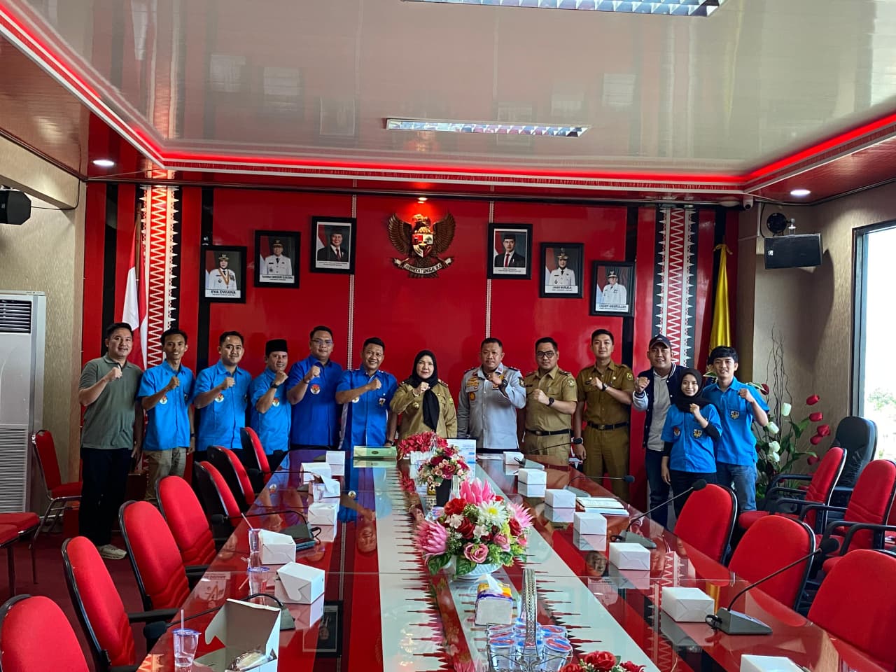 Usai Dilantik, KNPI Bandar Lampung Audiensi dengan Walikota Eva Dwiana