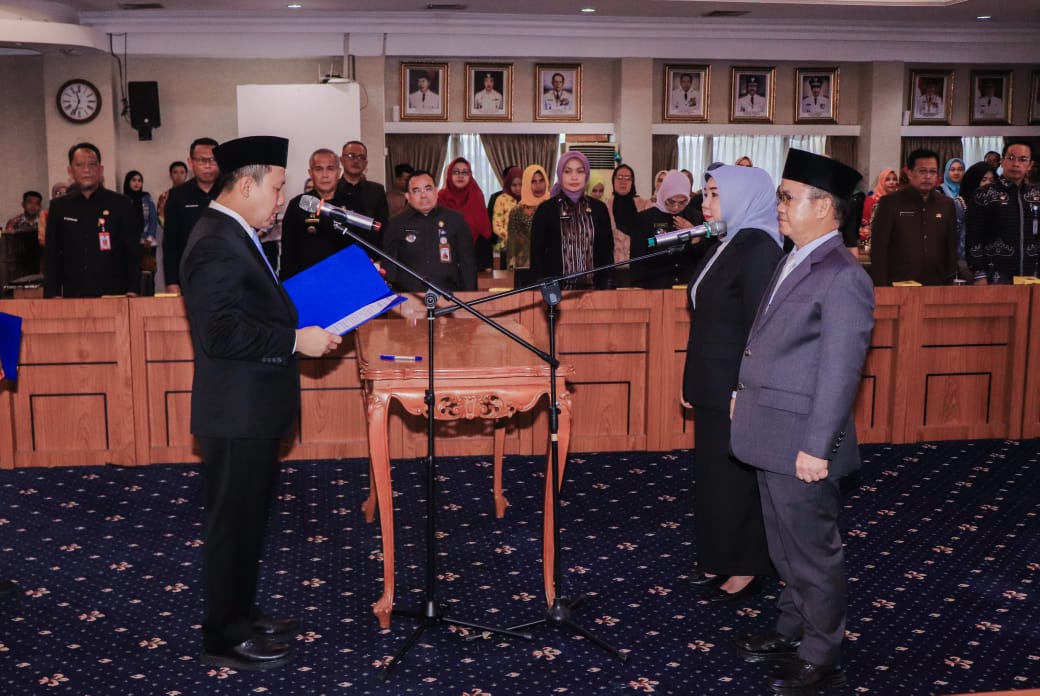 Rotasi Pejabat Lampung: Sekdaprov Lantik Kepala Dinas PMDT dan PPPA Baru