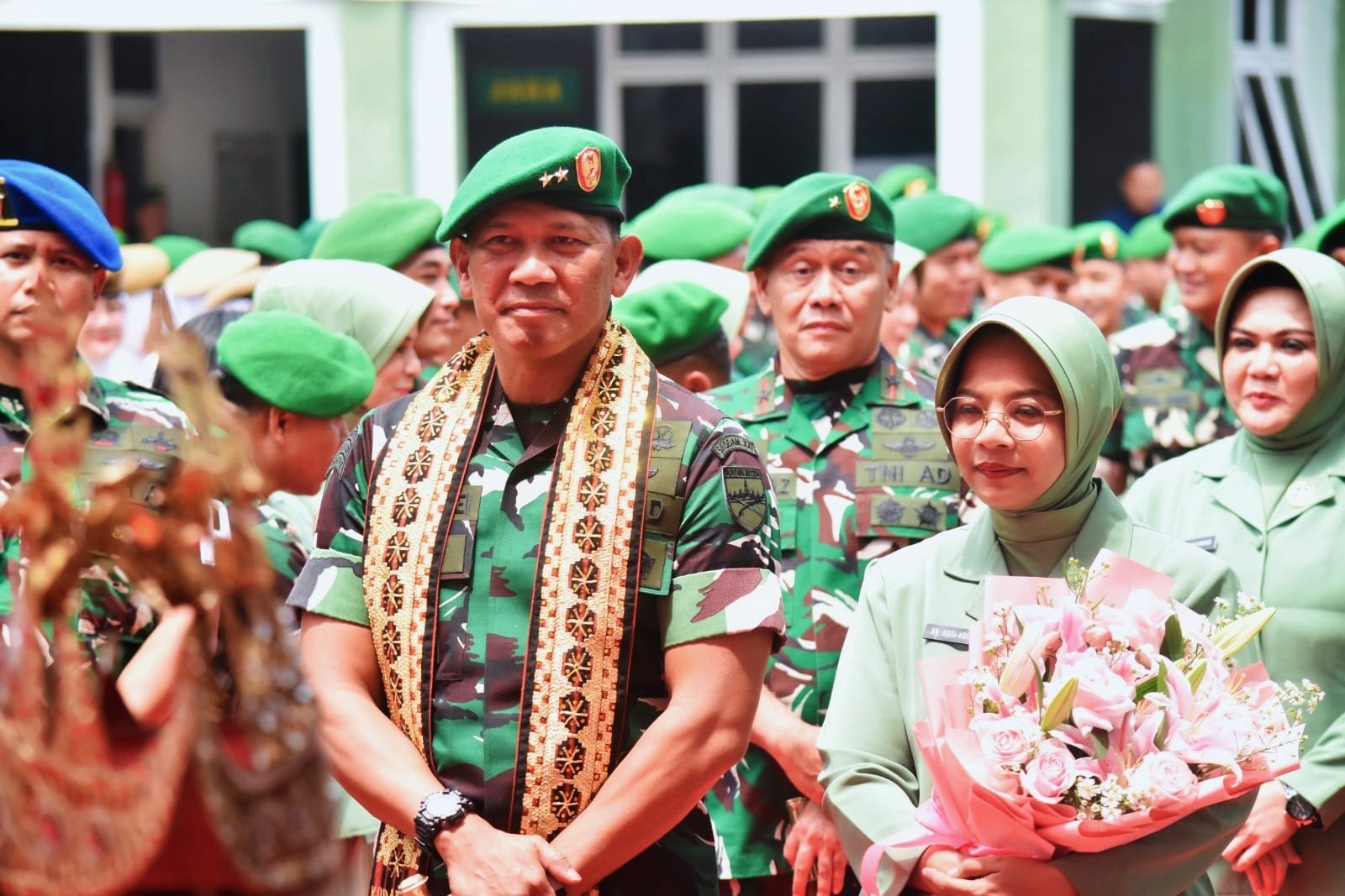 Sambutan Hangat di Markas Kodam XXI/RI, Pangdam Kristomei Sianturi Beri Arahan Perdana
