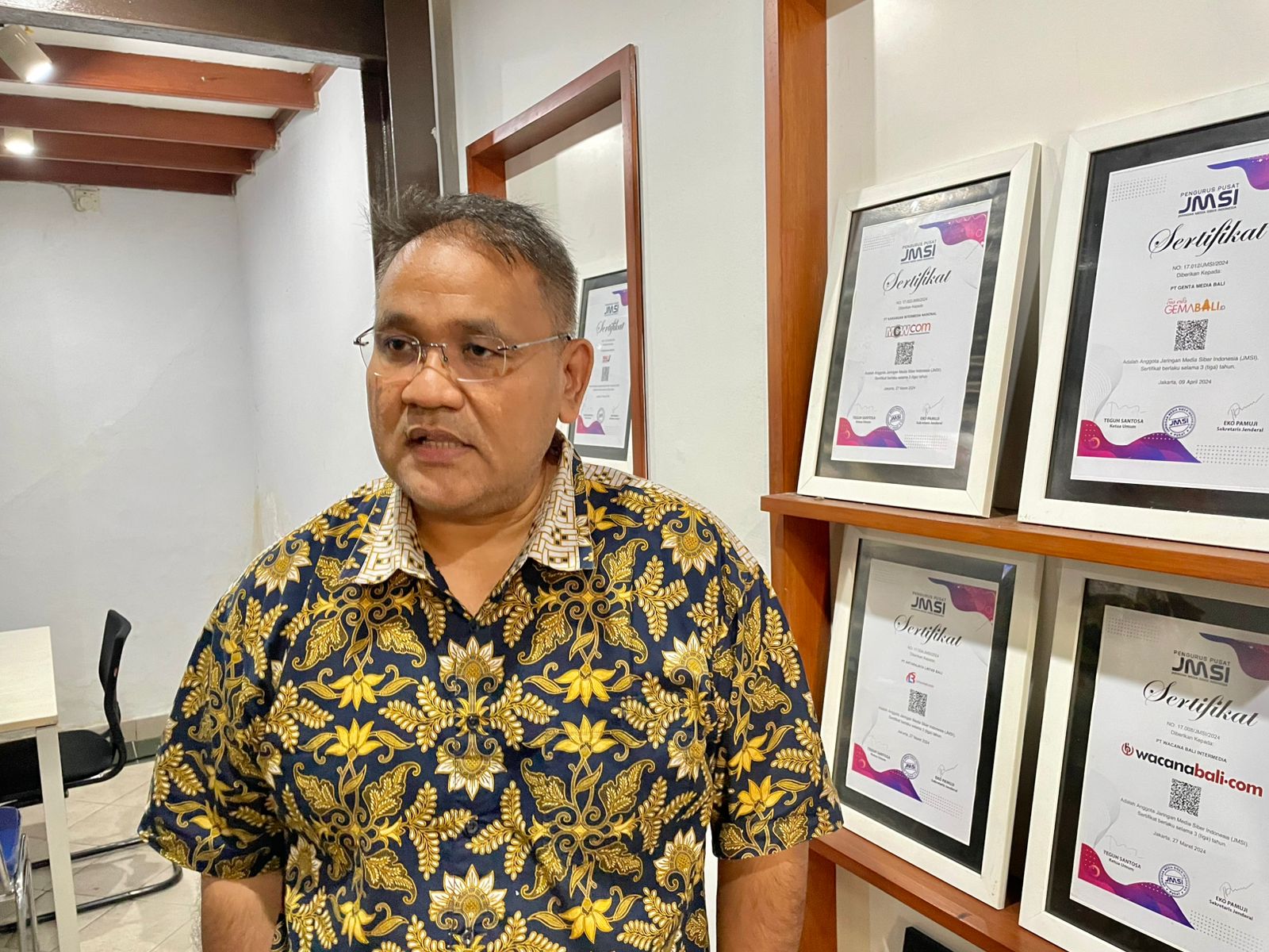 Kunjungan Ketum JMSI ke Bali, Teguh Santosa Tekankan Profesionalisme Media Siber