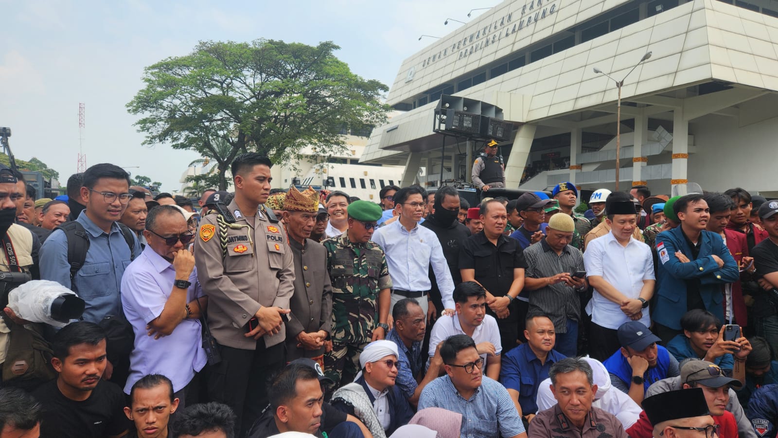 Demo Aliansi Lampung Melawan Berjalan Damai, Ade Utami Ibnu Dorong Elit Bangsa Bangkitkan Jiwa Prihatin