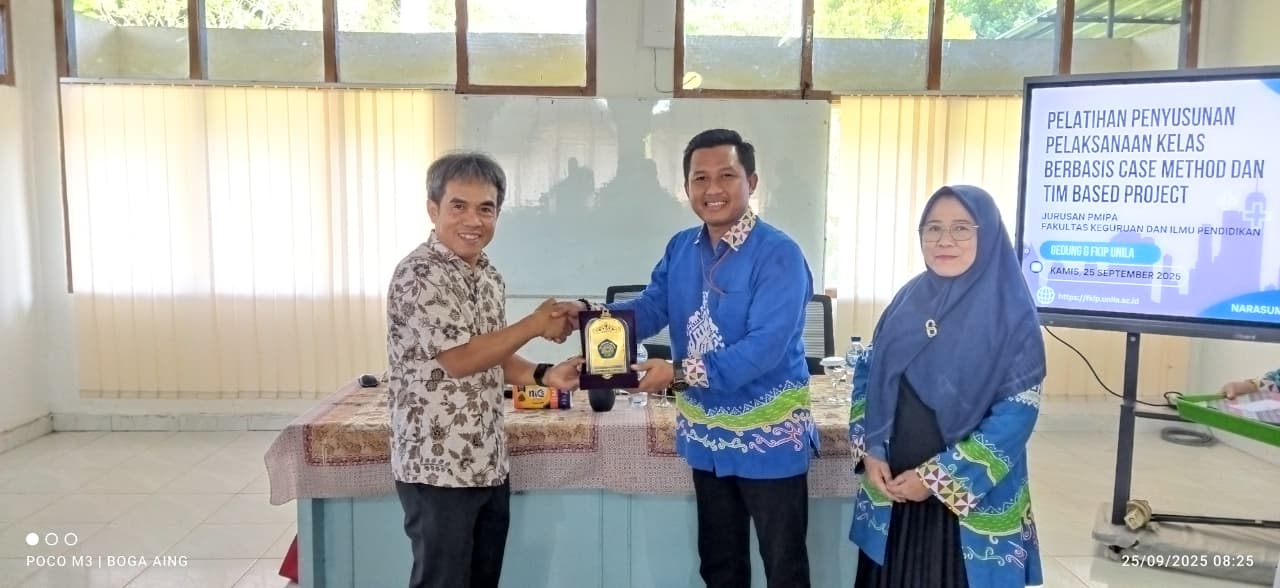 Jurusan P.MIPA FKIP Unila Tingkatkan Kualitas Pembelajaran Lewat Pelatihan Case Method dan Team Based Project