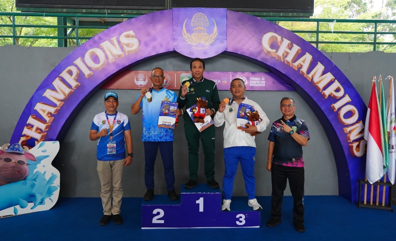 Renang Sumbang Perak, Koleksi Medali Lampung di Pornas Korpri Jadi Enam