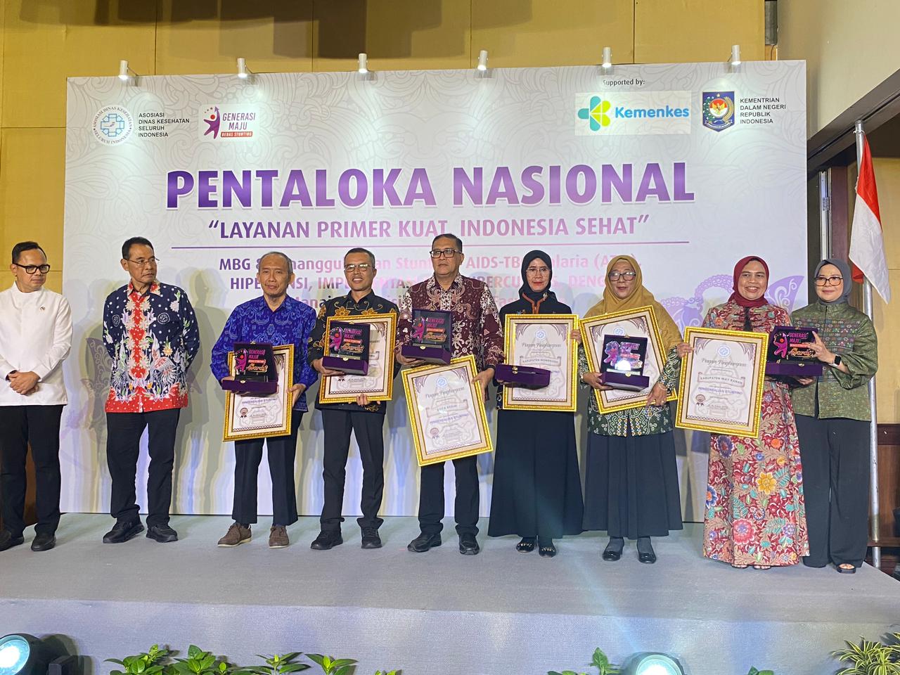 Kinerja Pengendalian Stunting Diakui, Way Kanan Raih Penghargaan ADINKES Award 2025