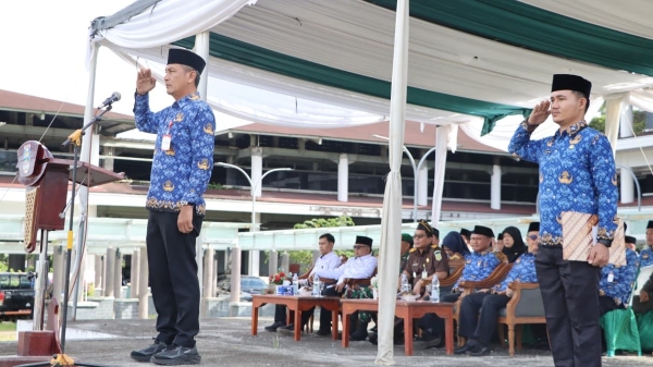 HUT KORPRI Ke-54, Pemkab Pesibar Tekankan ASN Jaga Netralitas dan Tuntaskan ASTA CITA