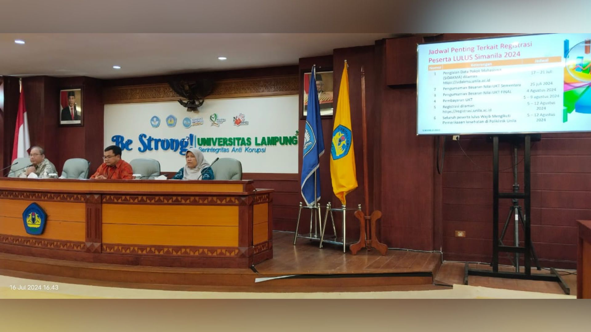 Unila Terima 1787 Mahasiswa Baru: Begini Tahapan Registrasinya