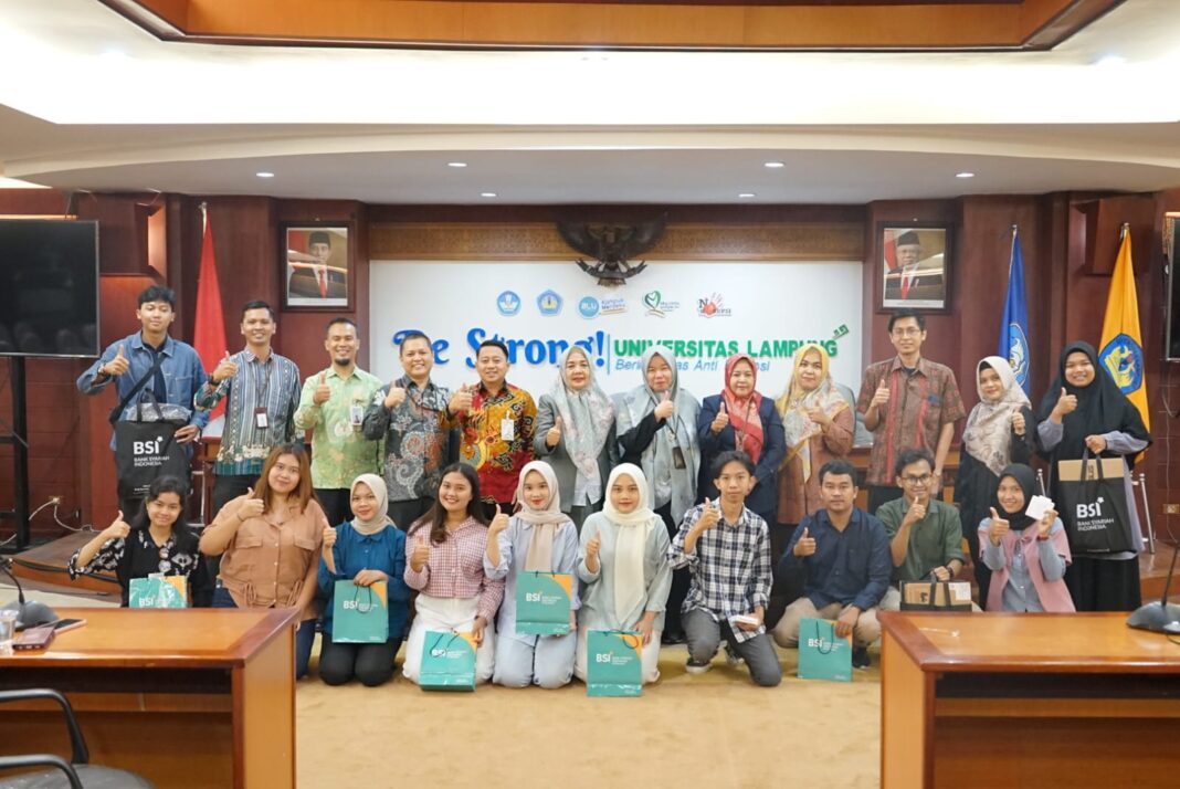 16 Mahasiswa Universitas Lampung Terima Hadiah Program Tunjukkan Pembayaran Anda BSI