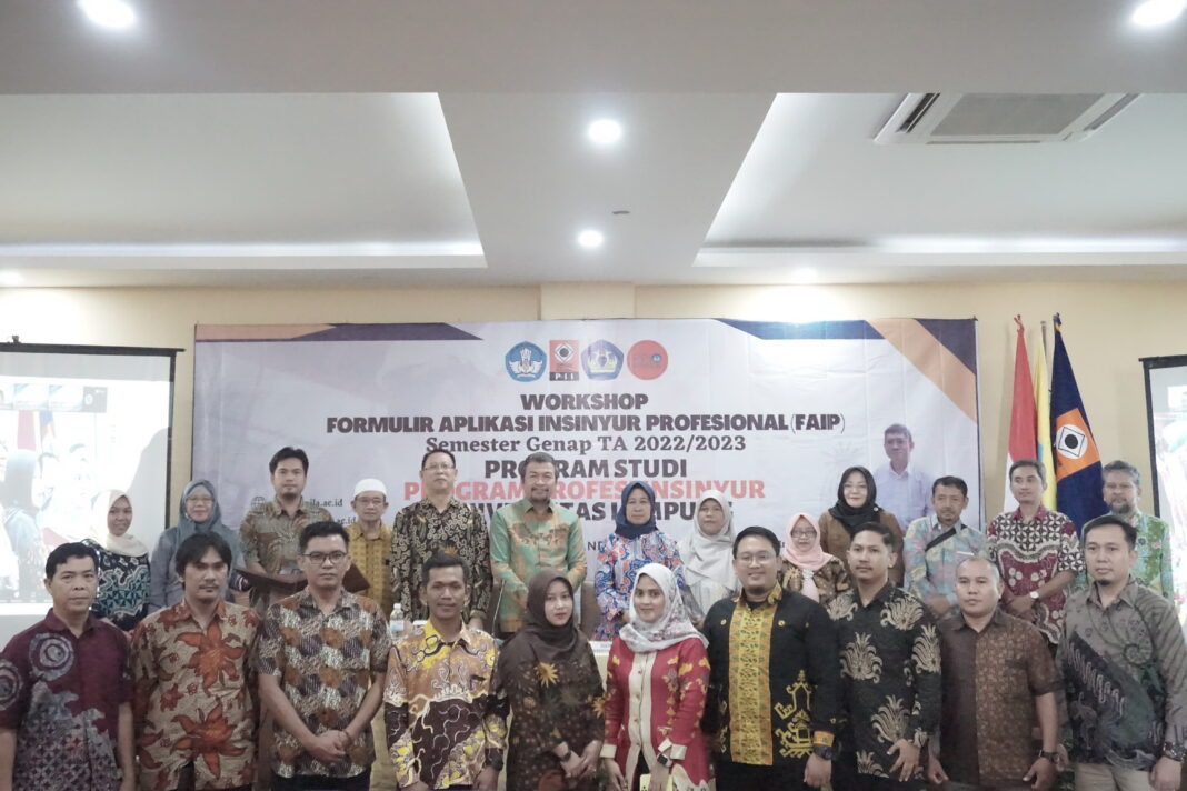 Universitas Lampung Adakan Workshop FAIP PSPPI untuk Persiapan Praktik Keinsinyuran Mahasiswa
