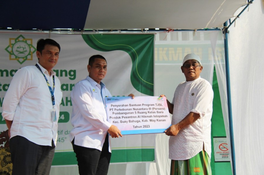 Hikmat PTPN Holding untuk Yayasan Alhikmah Istiqomah Buay Bahuga