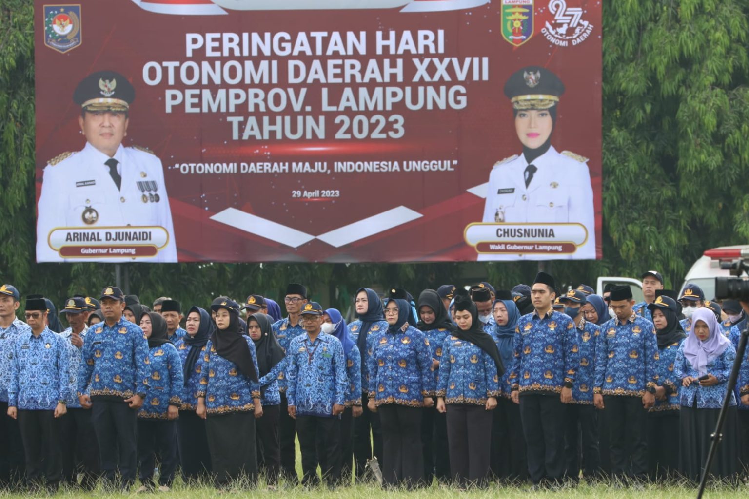 Peringatan Hari Otonomi Daerah XXVIII Provinsi Lampung, Gubernur Tegaskan Kembali Esensi Filosofi Otonomi Daerah Kepada Kabupaten dan Kota