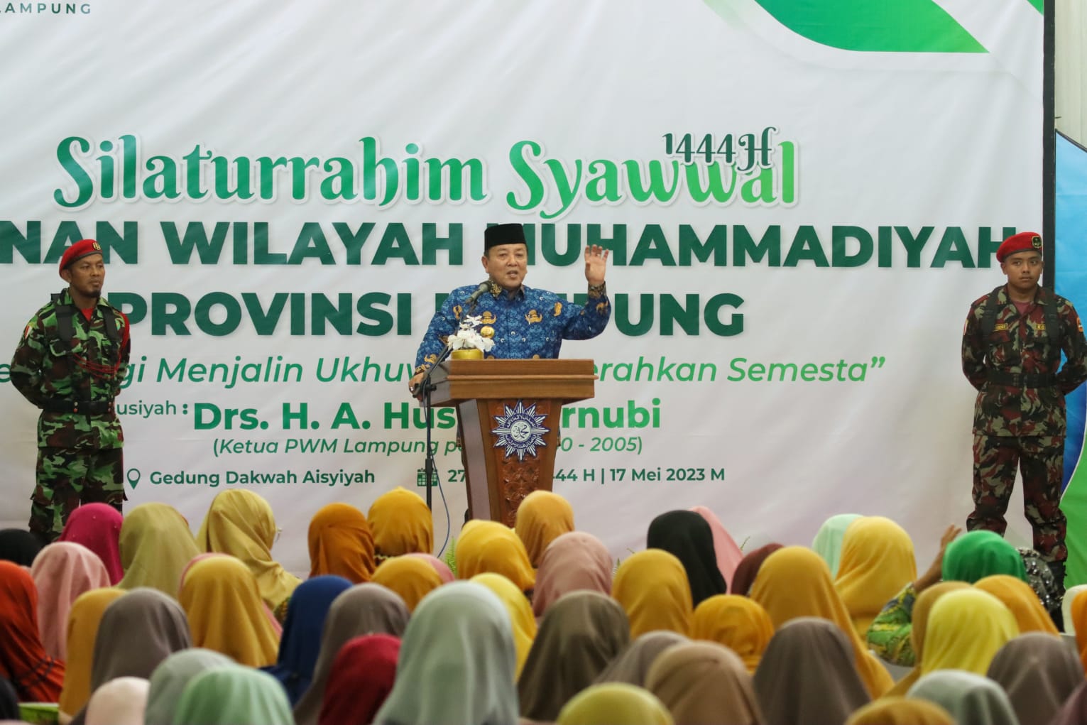 Gubernur Lampung Ajak Warga Muhammadiyah Serta Seluruh Elemen Masyarakat Jaga Stabilitas Politik dan Keamanan di Provinsi Lampung