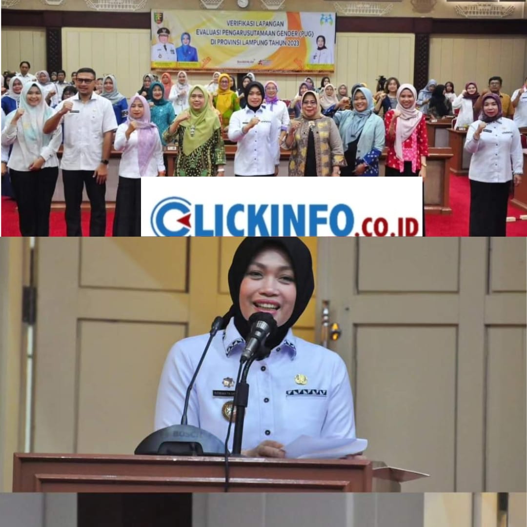 Kepala Dinas PPPA Provinsi Lampung Membuka Kegiatan Verifikasi Lapangan Evaluasi Pengarus Utamaan Gender Tahun 2023