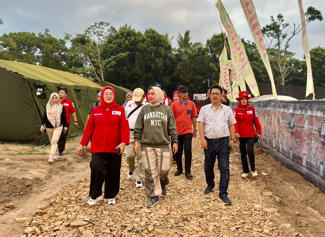 Riana Sari Arinal Tinjau Lokasi Persiapan Pelaksanaan Jumbara PMR Tingkat Nasional IX