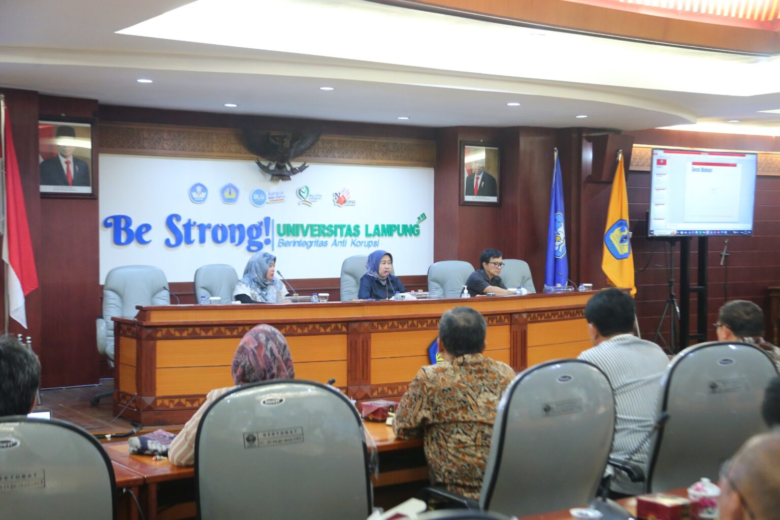 Rektor Unila Sosialisasikan PPKS dan Anti-Narkoba kepada Pimpinan Universitas dan Fakultas