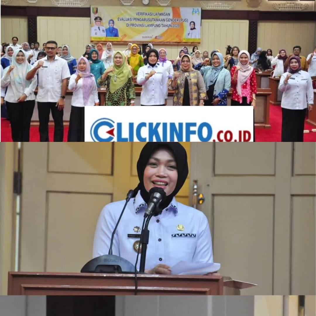 Kepala Dinas PPPA Provinsi Lampung Membuka Kegiatan Verifikasi Lapangan Evaluasi Pengarusutamaan Gender Tahun 2023