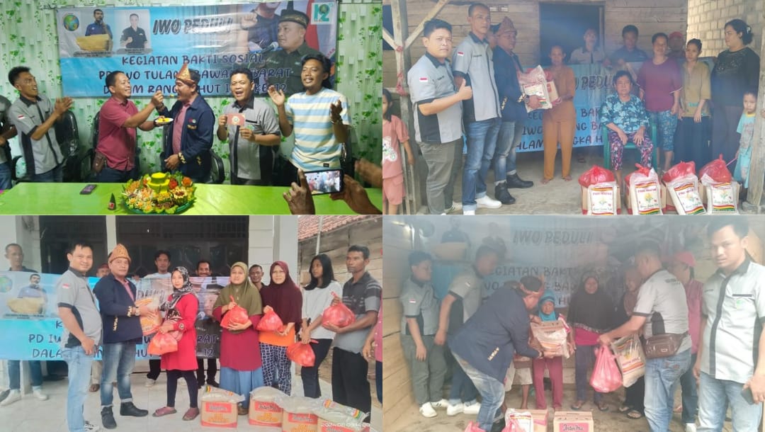 IWO Tubaba Rayakan HUT ke-12 dengan Bagi-bagi Sembako ke Warga Kurang Mampu