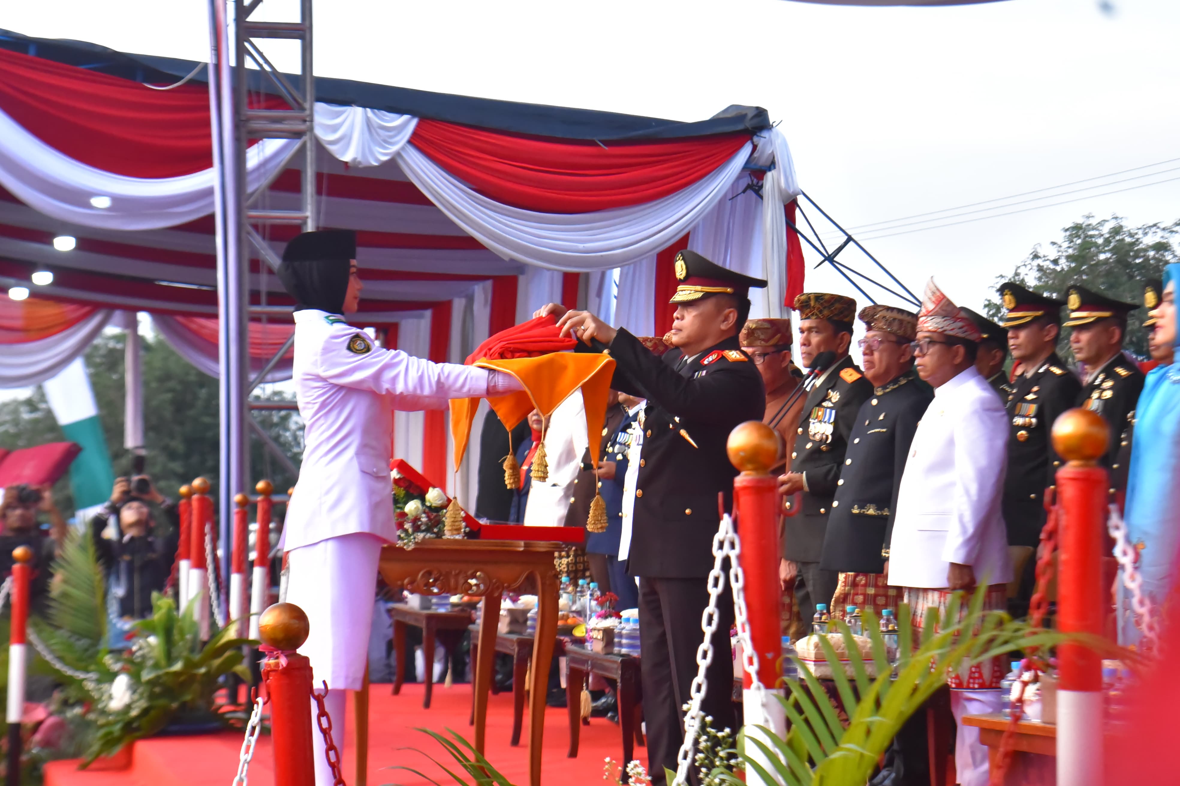 Kapolda Lampung Serukan Semangat Gotong Royong di HUT RI Ke-79