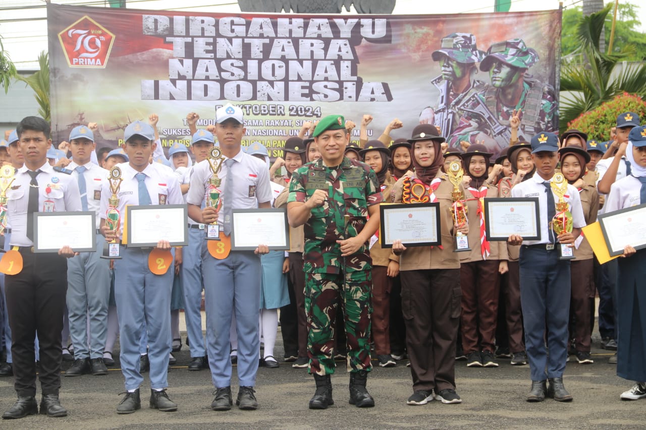 Kodim 0410/KBL Gelar Lomba PBB, Asah Disiplin Siswa Bandarlampung