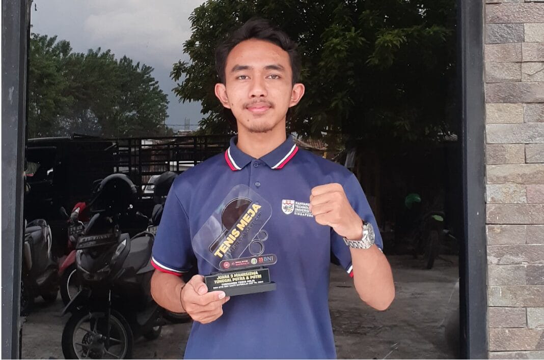 Mahasiswa Universitas Lampung Juara 3 Tenis Meja di Baturaja